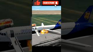 plane landing gear failure landing gear failure shortfeed shorts trending ytshorts aviation [upl. by Jaylene]