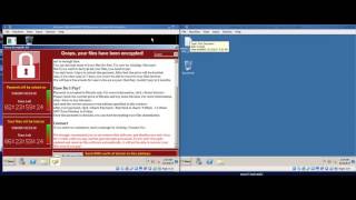 Demonstration of WannaCry Ransomware Infection nontech [upl. by Poul]