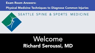 Welcome — Exam Room Answers Physical Medicine Techniques to Diagnose Common Injuries [upl. by Lacy]