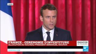 REPLAY  1er discours dEmmanuel Macron président de la République française [upl. by Bury534]