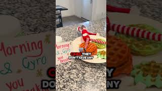 Elf makes waffles for kids dad gets jealous shorts [upl. by Estele]