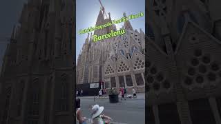 Sagrada familia Church short church travel europe [upl. by Notanhoj]