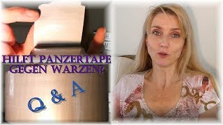 Panzertape hilft gegen Warzen  QampA  Ich beantworte Eure Fragen  Duct Tape Panzer Tape Warze [upl. by Leakim]