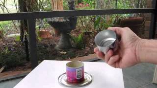 5 gram alcohol stove snuffer is also a fuel saver [upl. by Yesnel]