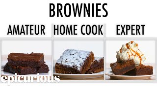 4 Levels of Brownies Amateur to Food Scientist  Epicurious [upl. by Llireva486]