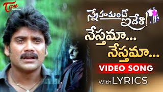 Nesthama Nesthama Video Song with Lyrics  Snehamante Idera Songs  Nagarjuna Sumanth  TeluguOne [upl. by Alica18]