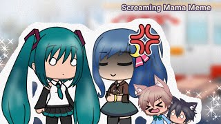 Screaming Mama Meme 👩‍🦰🧒🐺😠😭 ll TikTok ll TWCA TLAB ll Gacha Life [upl. by Neffirg462]