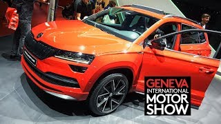 Skoda Karoq Sport Line Ginevra Motor Show 2019 [upl. by Enelam]