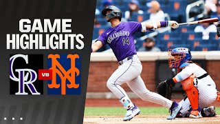 Rockies vs Mets Game Highlights 71424  MLB Highlights [upl. by Enomyar]