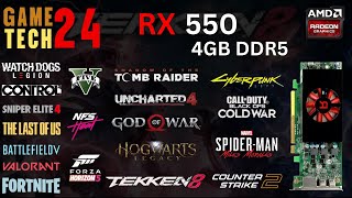 AMD RX 550 Gaming Performance in 2024 [upl. by Gennifer608]