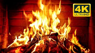 🔥 Cozy Fireplace 4K 12 HOURS Fireplace with Crackling Fire Sounds Crackling Fireplace 4K [upl. by Kristofer]