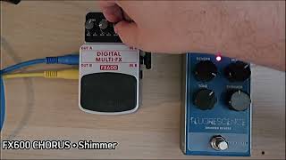 How budget FX pedals performing for a synth line Behringer FX600  TC Electronic Fluorescence [upl. by Buine]