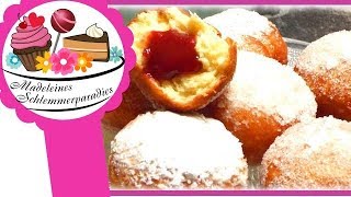 Berliner selber machen  Selbstgemachte Berliner Krapfen Pfannkuchen I Rezept von meine Backbox [upl. by Dowlen]