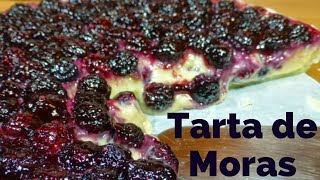 Tarta de Moras  Receta casera deliciosa muy fácil de hacer [upl. by Aihsel539]