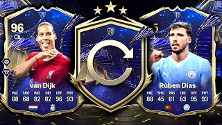 3x INSANE TOTYS PACKED I OPENED EVERYTHING FOR TOTY DEFENDERS EAFC24 [upl. by Nylyahs]