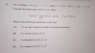 Sequence of function Equicontinuity Gate 2024 [upl. by Ganny]