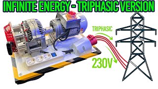 Triphasic Infinite Energy Generator 10Kw 230V  Liberty Engine 11 [upl. by Neened]