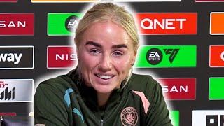 Alex Greenwood prematch press conference  Manchester City v Barcelona  Womens Champions League [upl. by Marr]