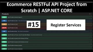 ECommerce Shopping Cart API in ASPNET CORE PART15 Register Services [upl. by Mcnamee]