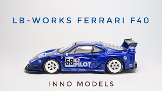 最高峰のミニカーなのか！？リバティウォークのF40が登場！！inno models [upl. by Ahsiela]