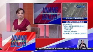 Walang pasok as of 603 AM September 30 2024  Unang Balita [upl. by Nellir551]