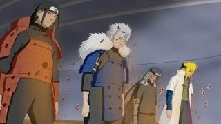 Naruto Shippuden Sasuke amp Orochimaru Revives The 4 Previous Hokages [upl. by Heinrik]