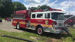 Helmetta Fire Department Engine 362 drafting [upl. by Nivrae]