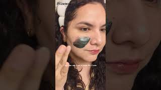 A charcoal clay cleansing mask that can help manage large pores at home [upl. by Eelarak]