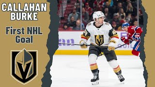 Callahan Burke 68 Vegas Golden Knights first NHL goal Nov 23 2024 [upl. by Rennold]