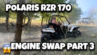 Polaris RZR 170  Honda 400EX Engine Swap Part 3 [upl. by Saimon]