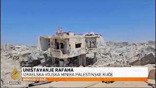 Izrael nastavlja s miniranjem palestinskih kuća u Rafahu [upl. by Lyndel]