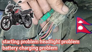 bajaj pulsar 150 battery charging problem [upl. by Costin]