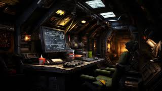 Spaceship Crew Cabin Ambient SciFi Ambiance for Sleep Study Relaxation [upl. by Mayor286]