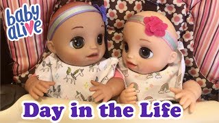 Baby Alive twins REAL AS CAN BE day in the life PART 1 [upl. by Nayt353]