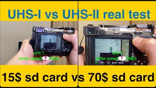 UHSI vs UHSII real testsdcard [upl. by Meares]