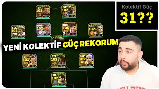 KOLEKTİF GÜÇ REKORUMU KIRDIM😱😱 YENİ HESABIMDA KOLEKTİF GÜÇ DENEMESİ VE MAÇ YAPTIM EFOOTBALL 2024 [upl. by Lladnar]