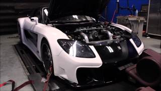 Adaptronic Single Turbo Rx7 Dyno Tuning [upl. by Reichert586]