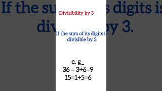 Divisibility rules for 1 2 3 4 5 6 7 8 9 10 11 divisibilitytests divisibilitytricks [upl. by Pacien852]