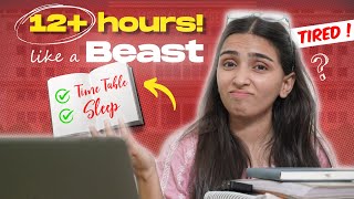 How to study 12 Hours for NEET 2025 Extreme Timetable [upl. by Nnaacissej]