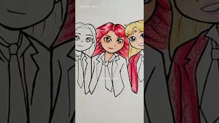 Desenho de Lupita Roberta e Mia de Rebelde rbd fanart rebelde [upl. by Eedak668]