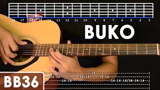 Buko  Jireh Lim Guitar Tutorial includes intro lead and rhythm [upl. by Lorola]