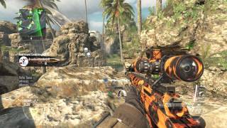 BO2 709 on Cove sniper gameplay no commentary with 2 CLIPS [upl. by Ainotna562]