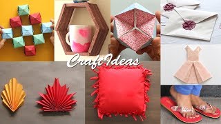 8 Easy Craft Ideas  DIY activities  Useful Things [upl. by Ahsirhcal787]