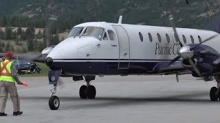 Beechcraft 1900 startup and takeoff [upl. by Gardel765]