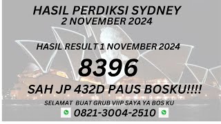 PREDIKS SIDNEY2 NOVEMBER2024 BOCORAN SIDNEY HARI INI RUMUS SYDNEY JITU HARI INI SDY HARI INI [upl. by Ettennod789]