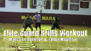 Elite Guard Drills Workout AllAccess ft Marcus Thornton amp Jamir Moultrie  Coach Godwin Ep 139 [upl. by Erdman]