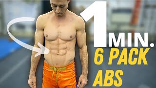 6 PACK ABS in 1 min [upl. by Llerrut669]