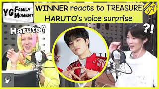 🆈🅶🅵🅼 WINNER reacts to HARUTOs changed lyrics in TREASUREs quotJIKJINquot  YG FAMILY REACTION TIME [upl. by Mehcanem936]