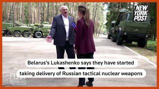 Lukashenko reveals Russian tactical nuclear weapons arriving in Belarus [upl. by Relyks707]