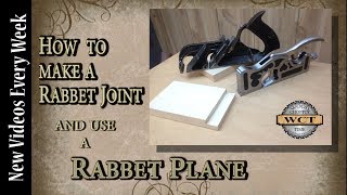 How to make an EASY rabbet joint with a rabbet plane [upl. by Akere]